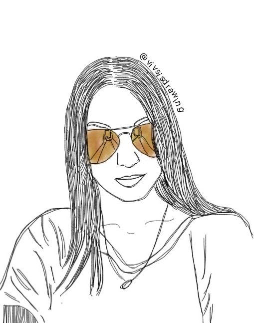 Sunglasses 🏻️ Interesting Art Girl Tumblrgirl Drawing