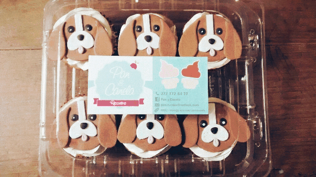 beagle cupcakes