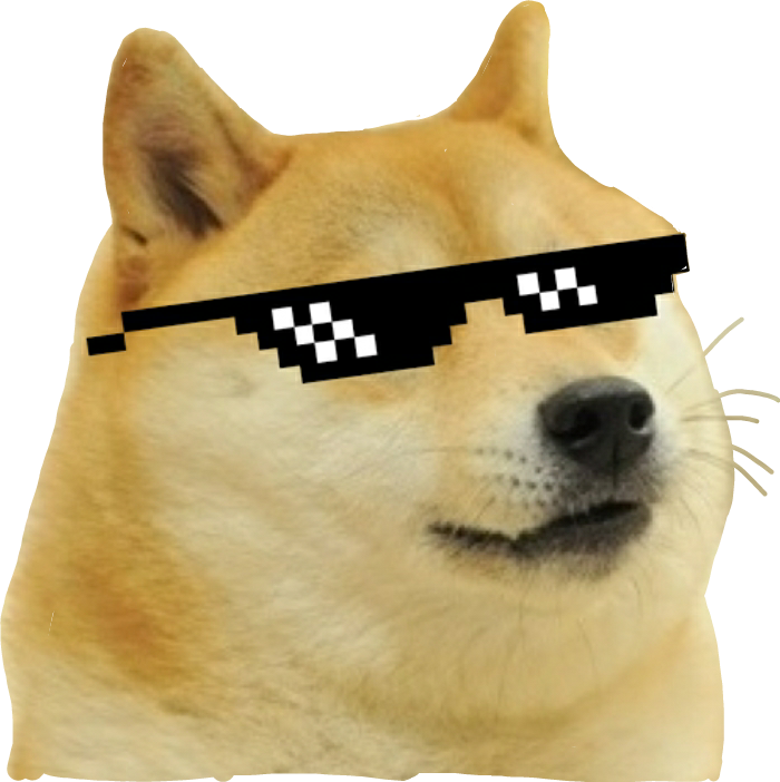 doge meme mlg dog doggo funny - Sticker by Momo